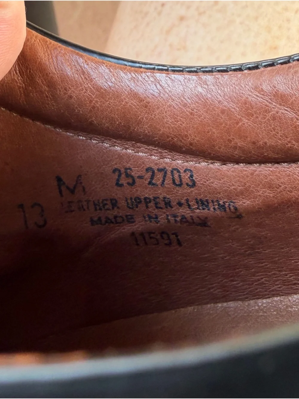 Johnston & Murphy Vintage Black Leather Derby Dress Shoes